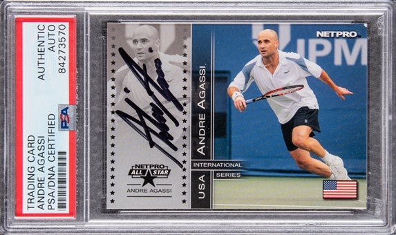 2003 NetPro All-Star "International Series" #87 Andre Agassi - PSA/DNA Authentic Auto